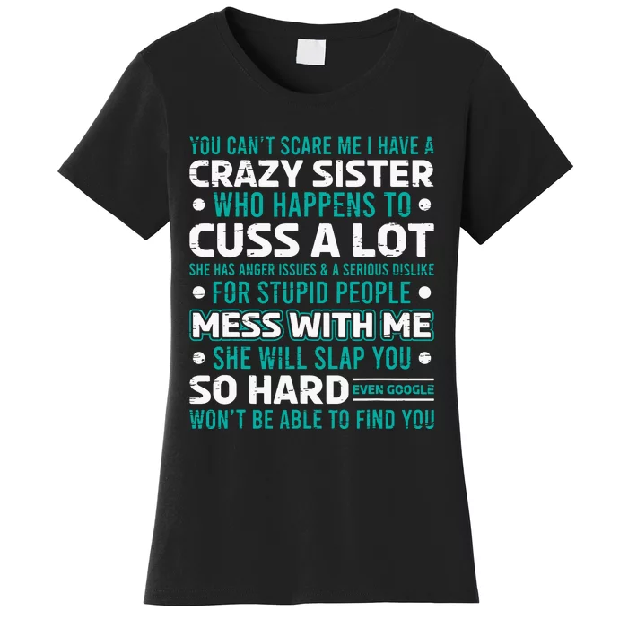 Funny Gift For Brother From Awesome Sister Birthday Women's T-Shirt