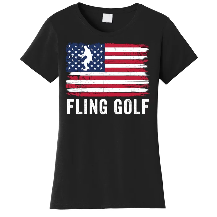 Fling Golf Funny Making Golf Courses Great Again Women's T-Shirt