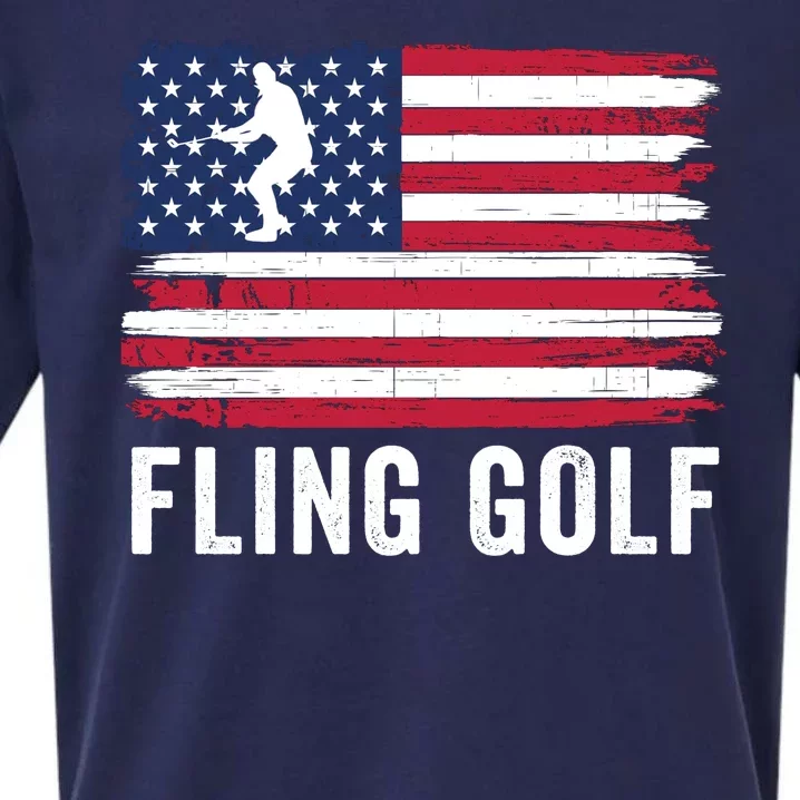 Fling Golf Funny Making Golf Courses Great Again Sueded Cloud Jersey T-Shirt