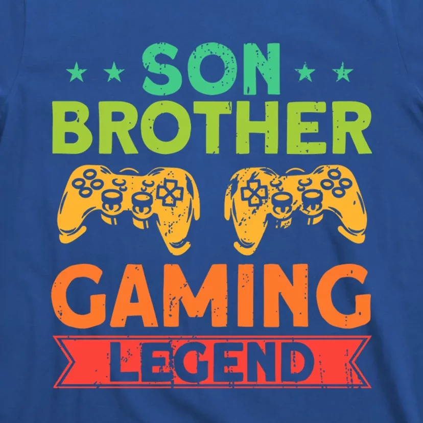 Funny Gamer Family Son Brother Gaming Legend Brother Gaming Gift T-Shirt