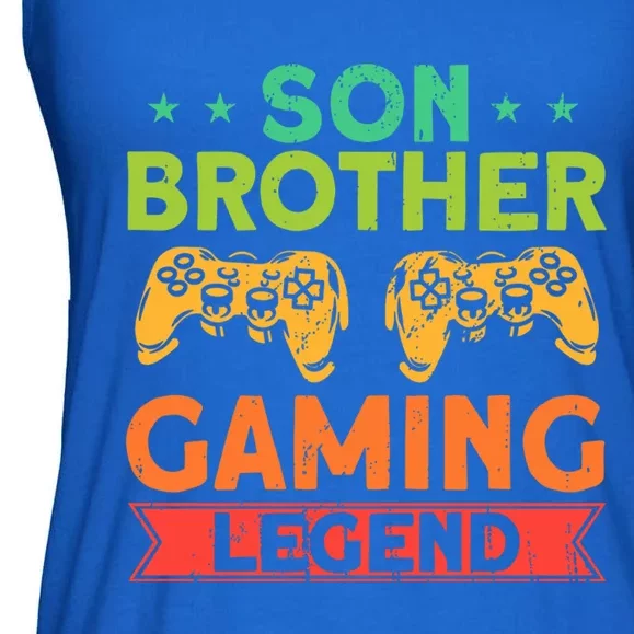 Funny Gamer Family Son Brother Gaming Legend Brother Gaming Gift Ladies Essential Flowy Tank