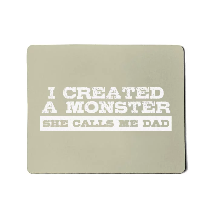 Funny Gift For Dad From Daughter First Fathers Day Mousepad