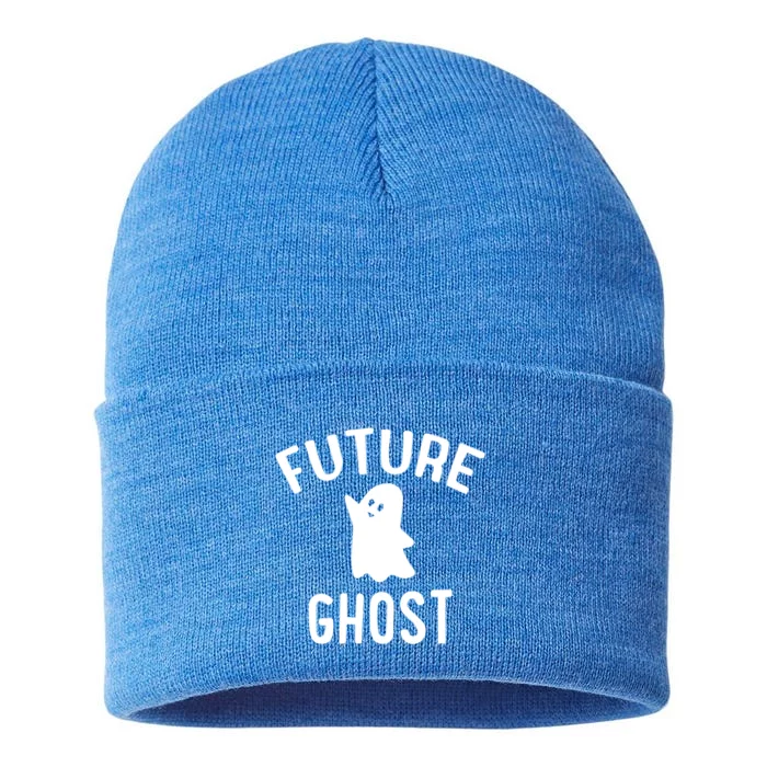 Future Ghost Funny Gift Sustainable Knit Beanie