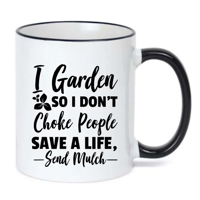 Funny Gardening Black Color Changing Mug