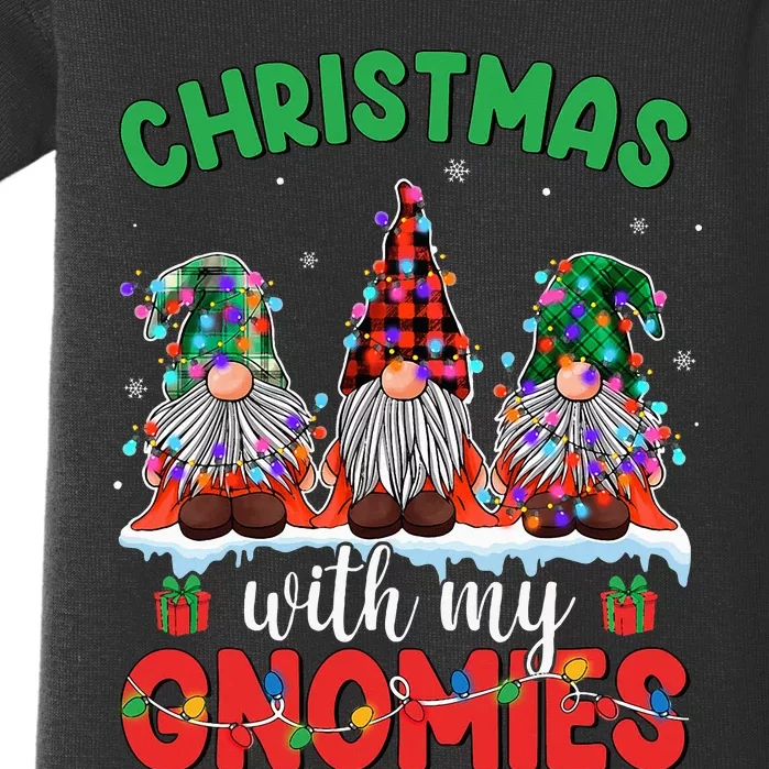 Festive Gnome Family Pajama Set Baby Bodysuit