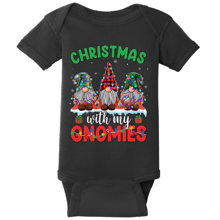 Festive Gnome Family Pajama Set Baby Bodysuit