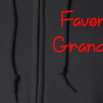 Favorite Grandson Fathers Day Full Zip Hoodie