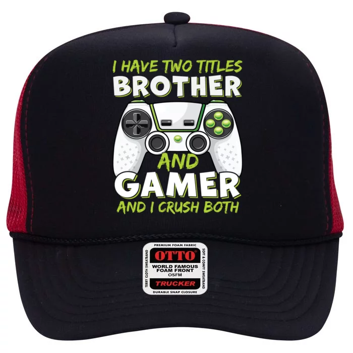 Funny Gaming High Crown Mesh Trucker Hat