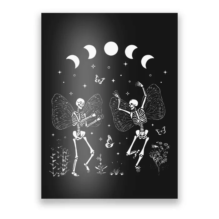 Fairy Grunge Fairycore Aesthetic Butterfly Skeleton Gothic Poster