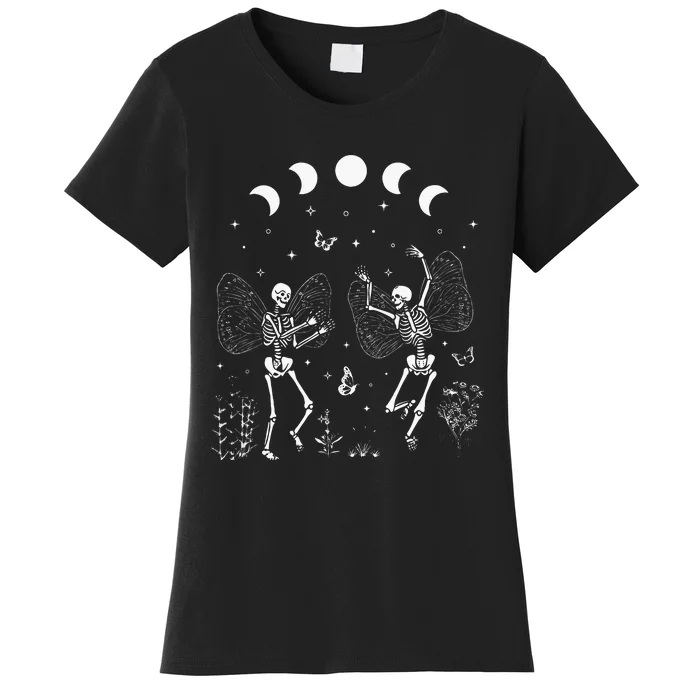 Fairy Grunge Fairycore Aesthetic Butterfly Skeleton Gothic Women's T-Shirt