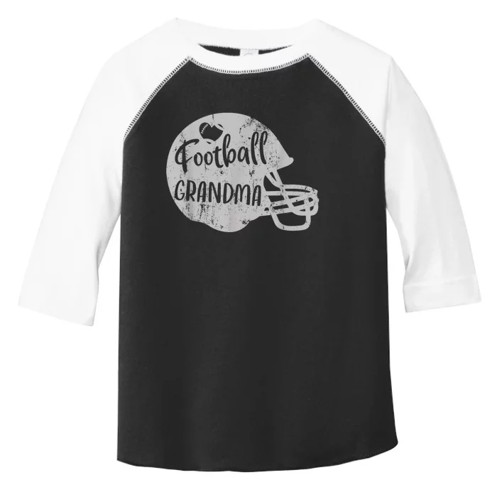 Football Grandma Fun Supportive American Football Grandma Toddler Fine Jersey T-Shirt