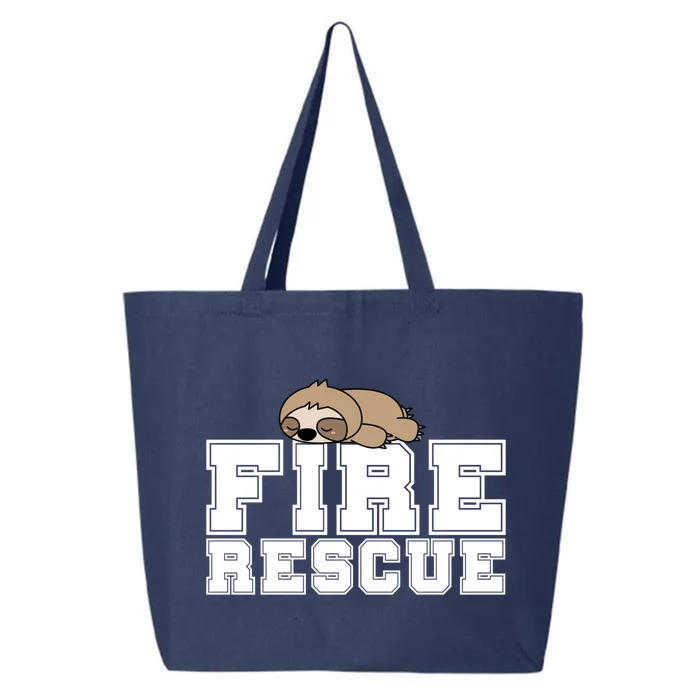 Firefighter Gift Fire Rescue Funny Sloth Gift Tee Gift 25L Jumbo Tote