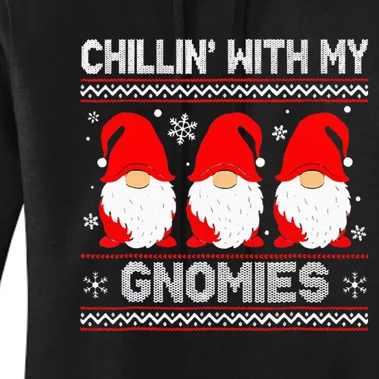 Festive Gnome Family Christmas Matching Outfits Women's Pullover Hoodie