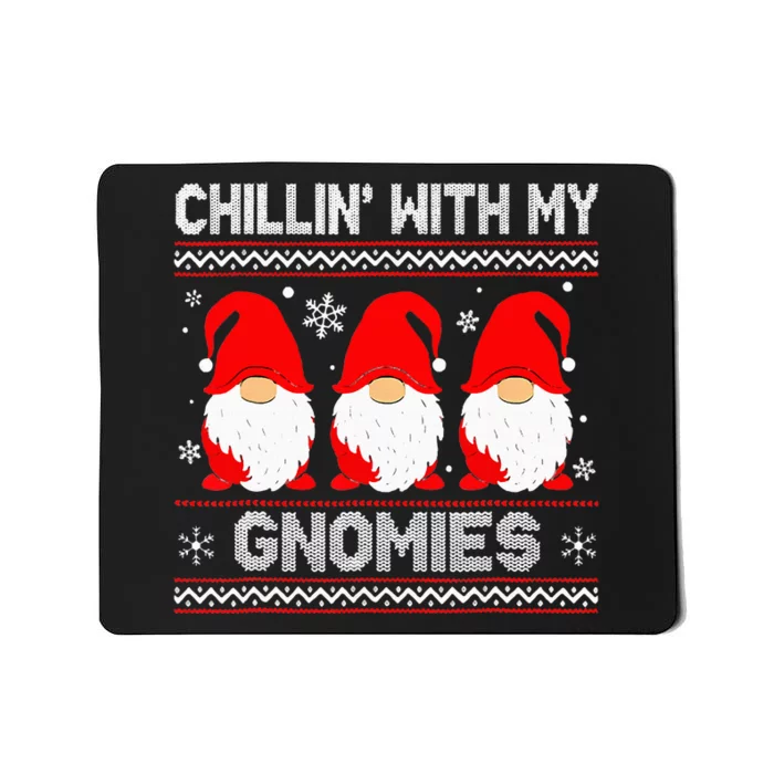 Festive Gnome Family Christmas Matching Outfits Mousepad