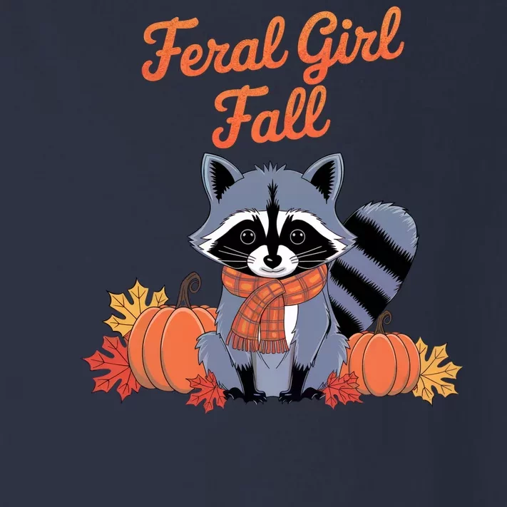 Feral Girl Fall Raccoon Pumpkin Funny Halloween Women Girl Toddler Long Sleeve Shirt