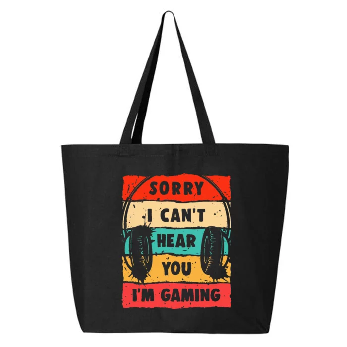 Funny Gamer For Teens Video Gaming 25L Jumbo Tote