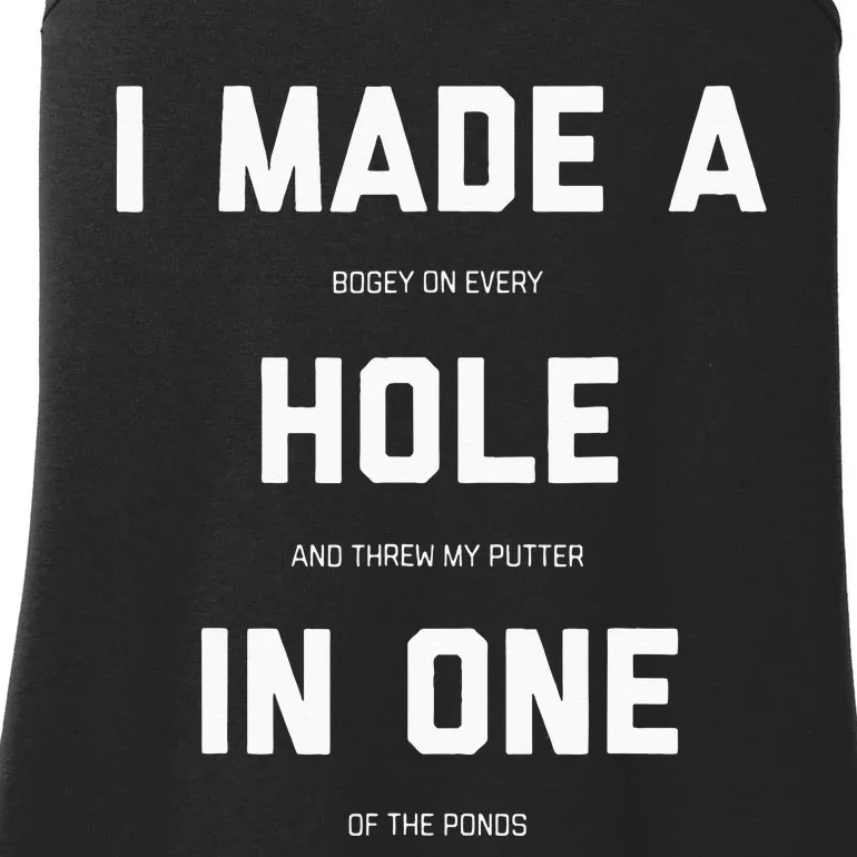 Funny Golf For Men Women Hole In One Golf Gag Gifts Ladies Essential Tank