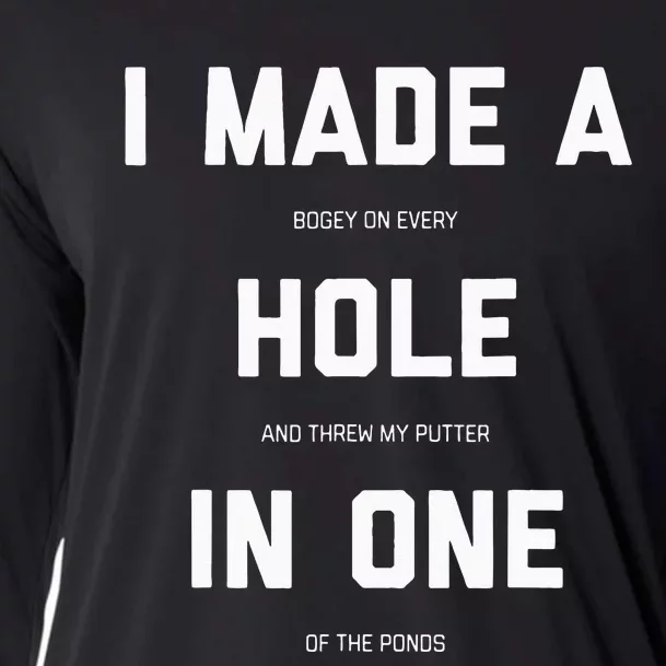 Funny Golf For Men Women Hole In One Golf Gag Gifts Cooling Performance Long Sleeve Crew