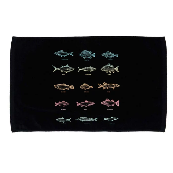 Fishing Gift Fish Fisher Hobby Lake Fishing Gift Microfiber Hand Towel