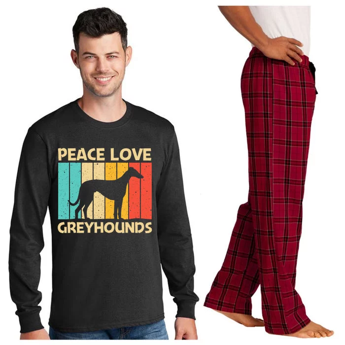 Funny Greyhound For Women Italian Greyhound Rescue Dog Long Sleeve Pajama Set