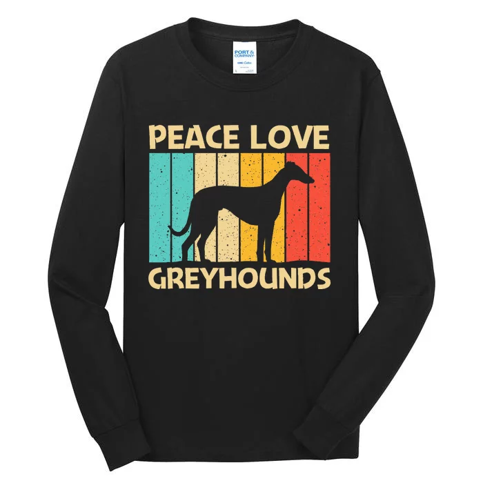 Funny Greyhound For Women Italian Greyhound Rescue Dog Tall Long Sleeve T-Shirt