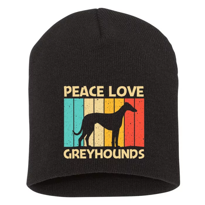 Funny Greyhound For Women Italian Greyhound Rescue Dog Short Acrylic Beanie