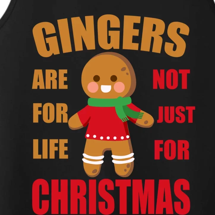 Funny Gingers For Life Not Just For Christmas Gift Idea Gift Performance Tank