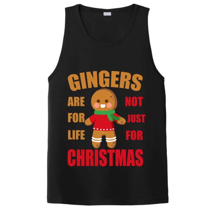 Funny Gingers For Life Not Just For Christmas Gift Idea Gift Performance Tank