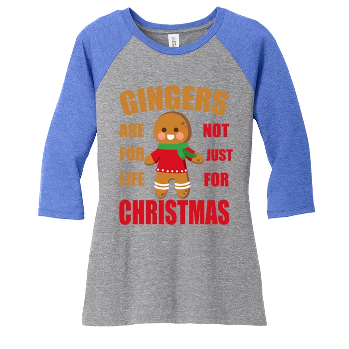 Funny Gingers For Life Not Just For Christmas Gift Idea Gift Women's Tri-Blend 3/4-Sleeve Raglan Shirt