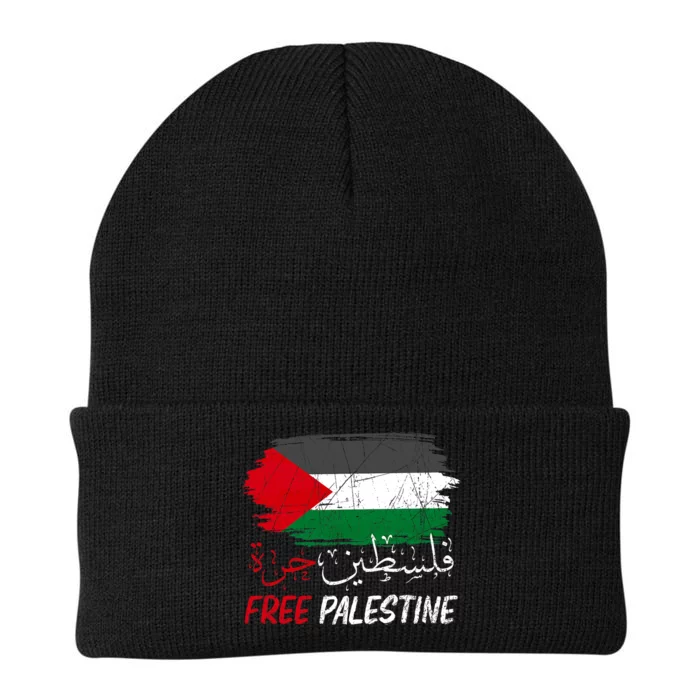 Free Gaza Free Palestine Flag Arabic Human Rights Knit Cap Winter Beanie