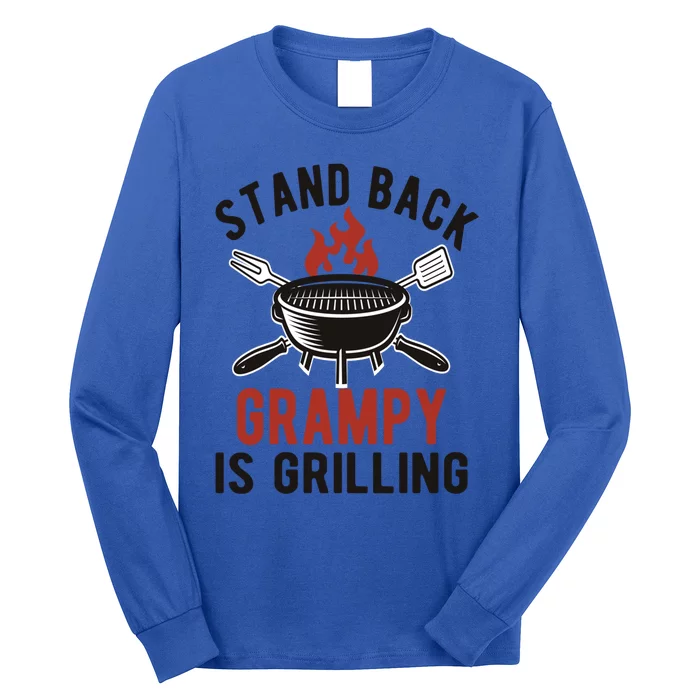 Funny Grilling Grampy Bbq Grampy Grandpa Gift Long Sleeve Shirt