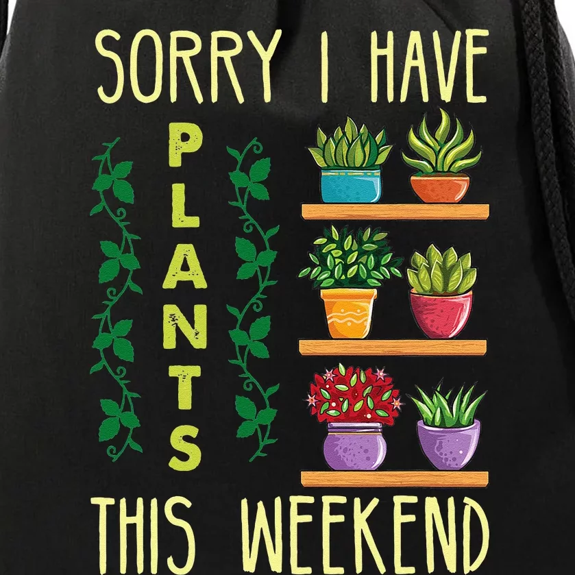 Funny Gardening Gift Succulent Gardener Mother's Day Plant Drawstring Bag