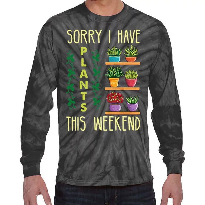 Funny Gardening Gift Succulent Gardener Mother's Day Plant Tie-Dye Long Sleeve Shirt