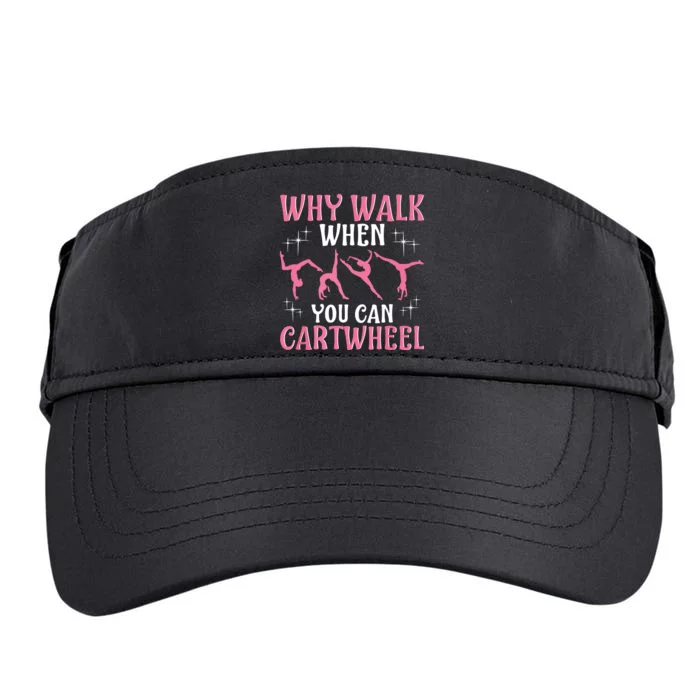 Funny Gymnastics Gymnast Gift For Cool Cartwheel Adult Drive Performance Visor