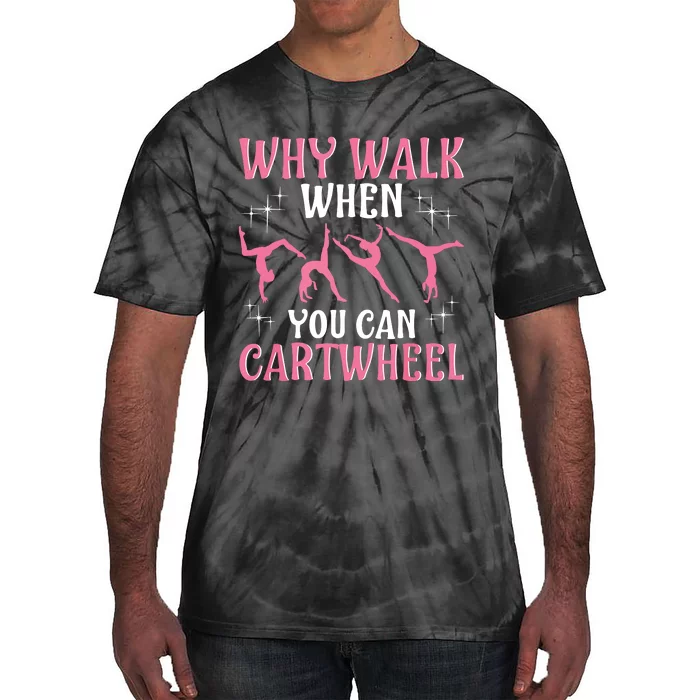 Funny Gymnastics Gymnast Gift For Cool Cartwheel Tie-Dye T-Shirt