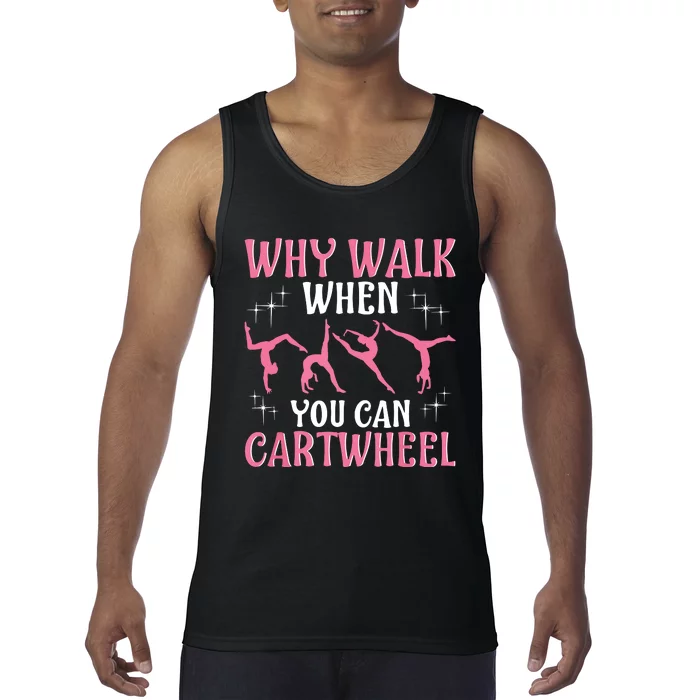 Funny Gymnastics Gymnast Gift For Cool Cartwheel Tank Top