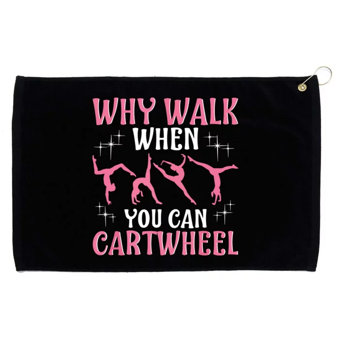 Funny Gymnastics Gymnast Gift For Cool Cartwheel Grommeted Golf Towel