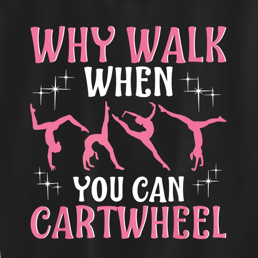 Funny Gymnastics Gymnast Gift For Cool Cartwheel Kids Sweatshirt