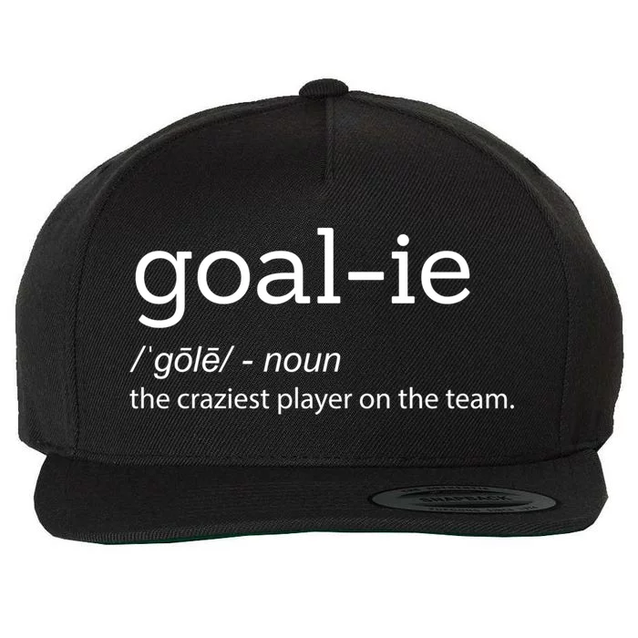 Funny Goalie Goalkeeper Definition Soccer Hockey Player Gift Meaningful Gift Wool Snapback Cap