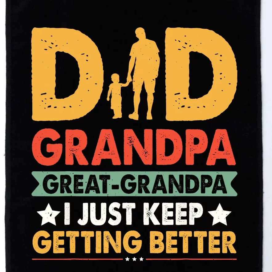 Funny Great Grandpa For Fathers Day Platinum Collection Golf Towel