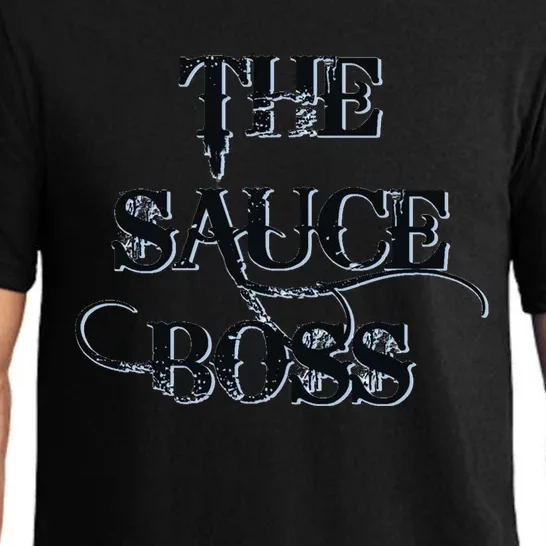 Funny Grilling Grill Barbecue Bbq The Sauce Boss Funny Gift Pajama Set