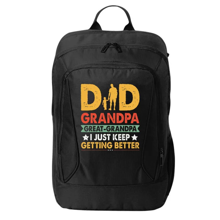 Funny Great Grandpa for Fathers Day City Backpack