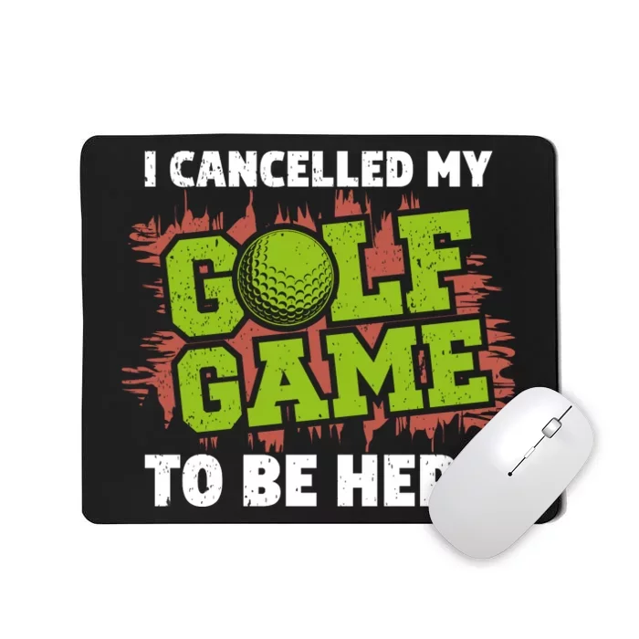 Funny Golf Game Cancellation Graphic Mousepad