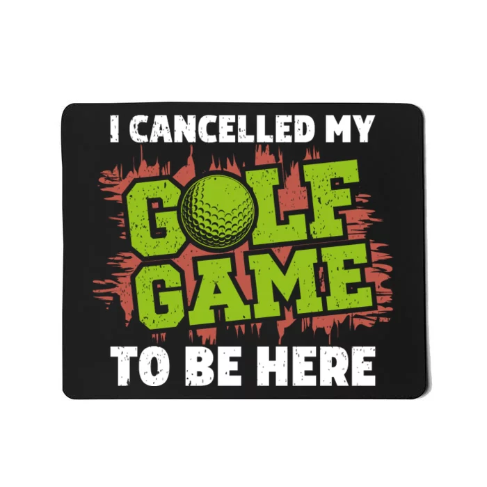 Funny Golf Game Cancellation Graphic Mousepad