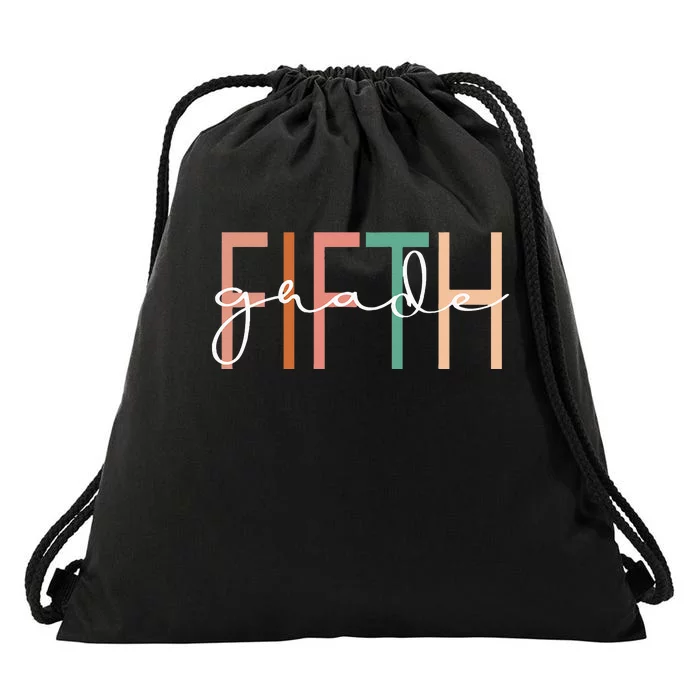 Fifth Grade Girls Teacher Team 5th Grade Squad Drawstring Bag