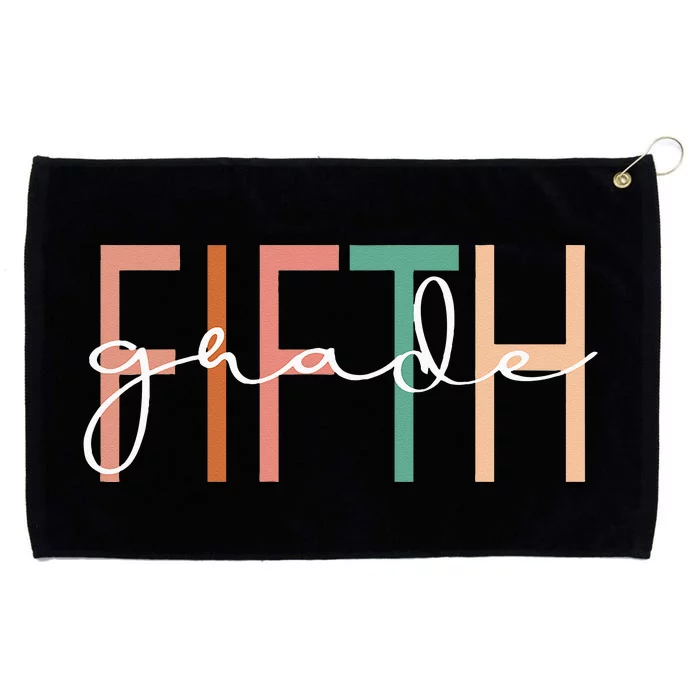 Fifth Grade Girls Teacher Team 5th Grade Squad Grommeted Golf Towel