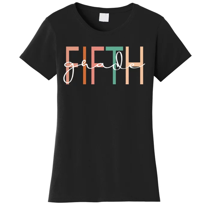 Fifth Grade Girls Teacher Team 5th Grade Squad Women's T-Shirt