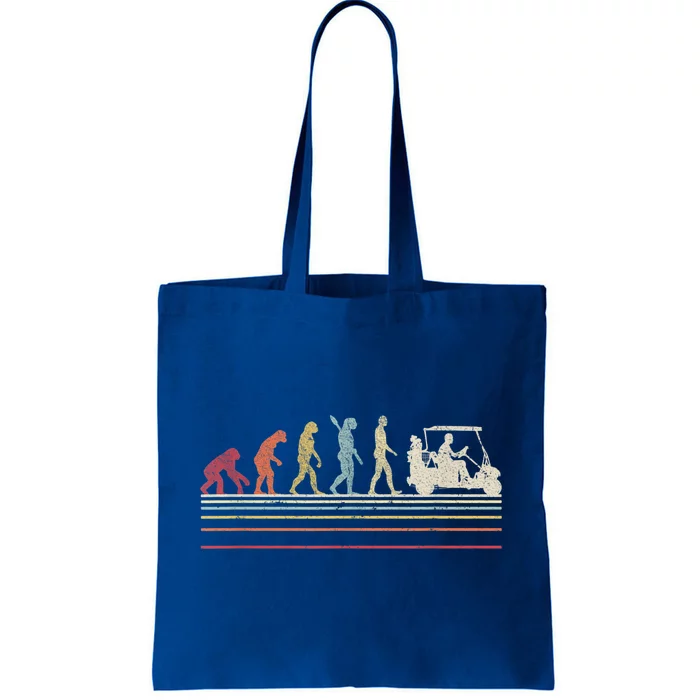 Funny Golf Gift Retro Style Evolution Of Man Tote Bag