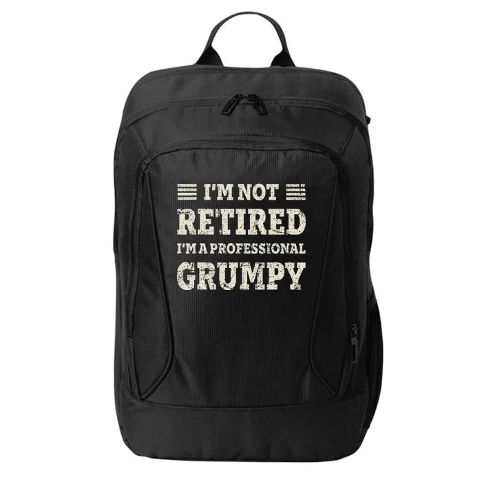 Funny Grandpa Gifts For Father Day Retired Grumpy City Backpack