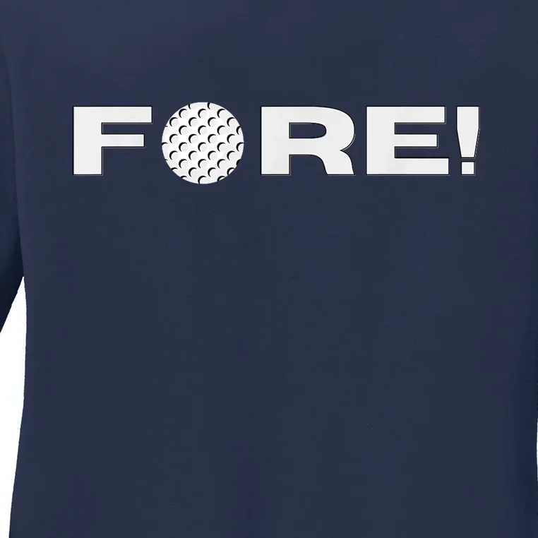 Fore Golf Gift Ladies Long Sleeve Shirt